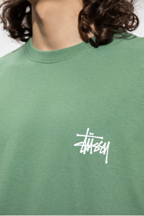 shirt Stussy - Green Printed T - The mens Brooks Distance Graphic